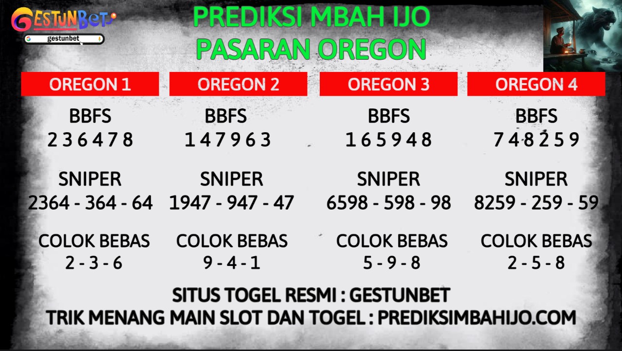 PREDIKSI TOGEL OREGON
