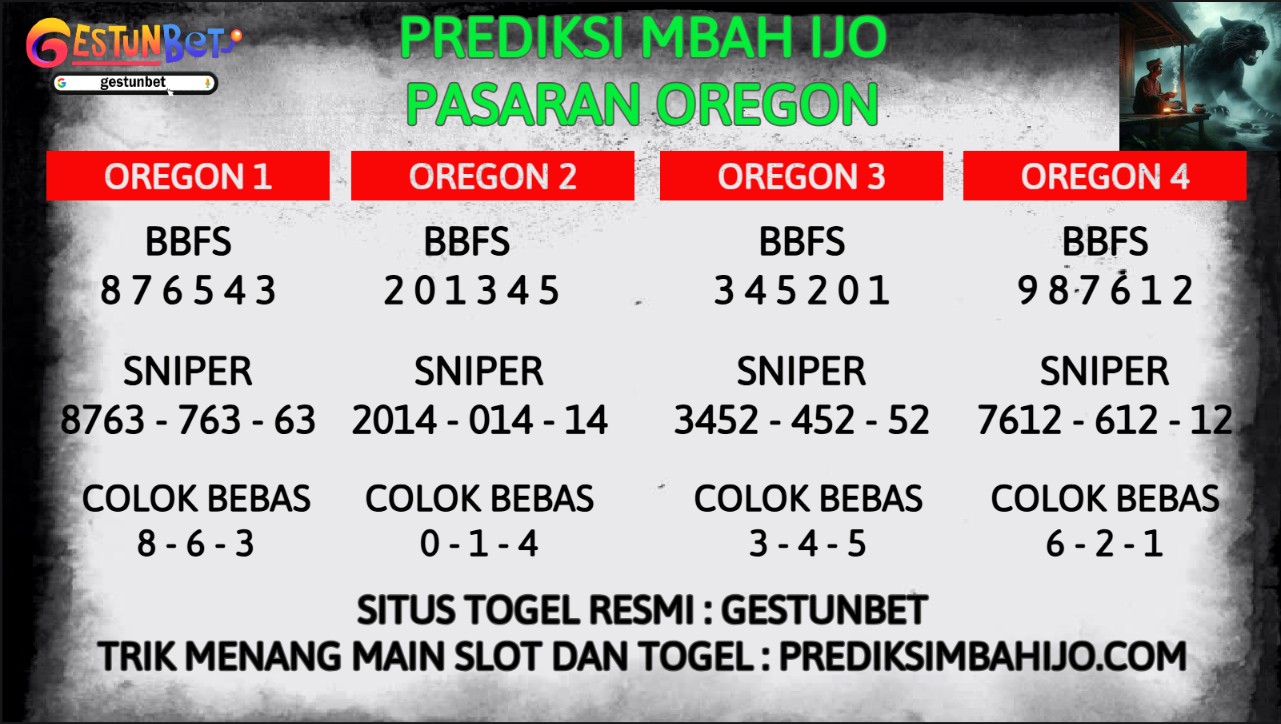 PREDIKSI TOGEL OREGON JUMAT 29 AGUSTUS 2025