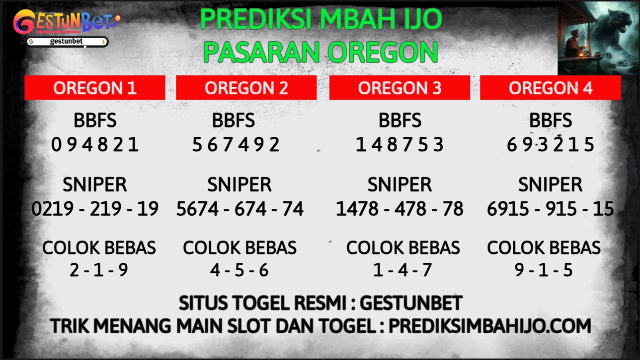 PREDIKSI TOGEL OREGON RABU 1 OKTOBER 2025
