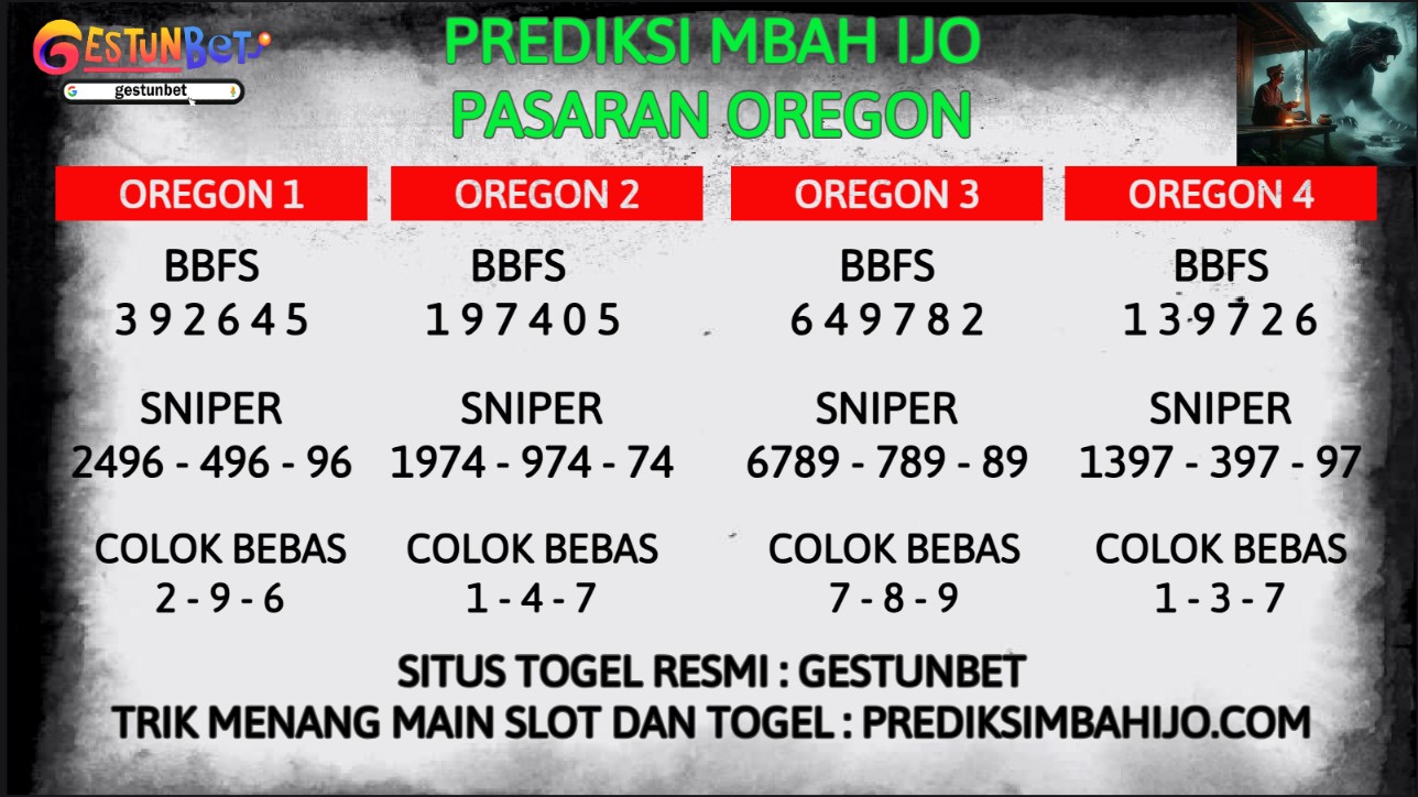 PREDIKSI TOGEL OREGON KAMIS 4 SEPTEMBER 2025
