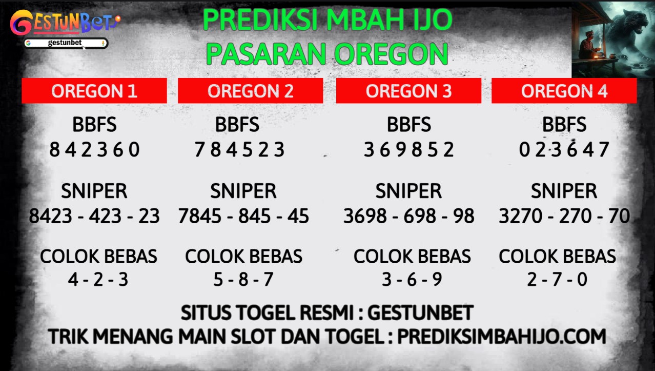 PREDIKSI TOGEL OREGON KAMIS 16 OKTOBER 2025