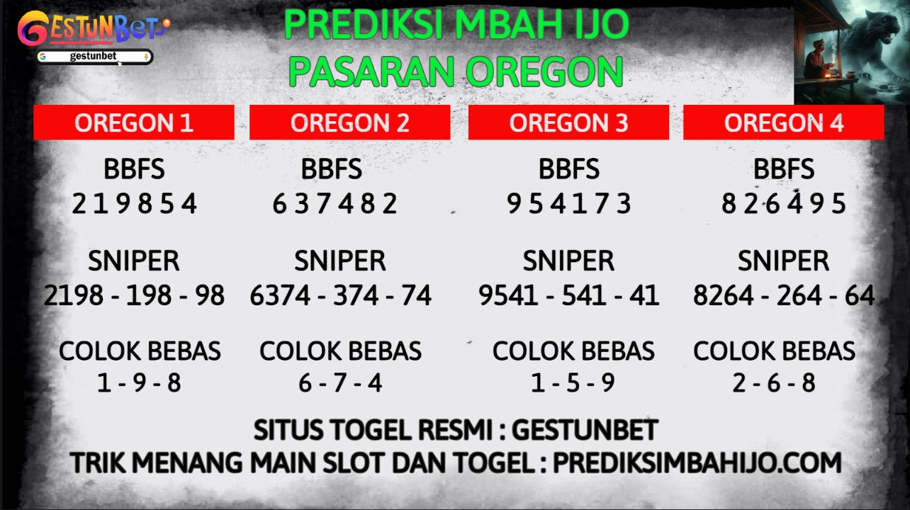PREDIKSI TOGEL OREGON SABTU 4 OKTOBER 2025