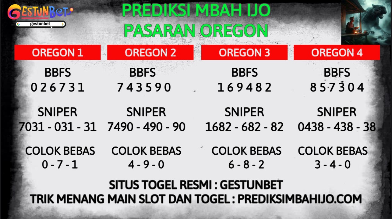 PREDIKSI TOGEL OREGON MINGGU 5 OKTOBER 2025
