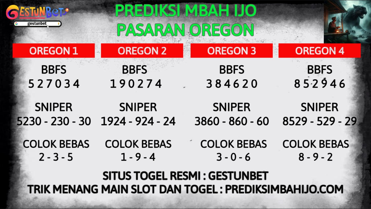 PREDIKSI TOGEL OREGON SABTU 25 OKTOBER 2025