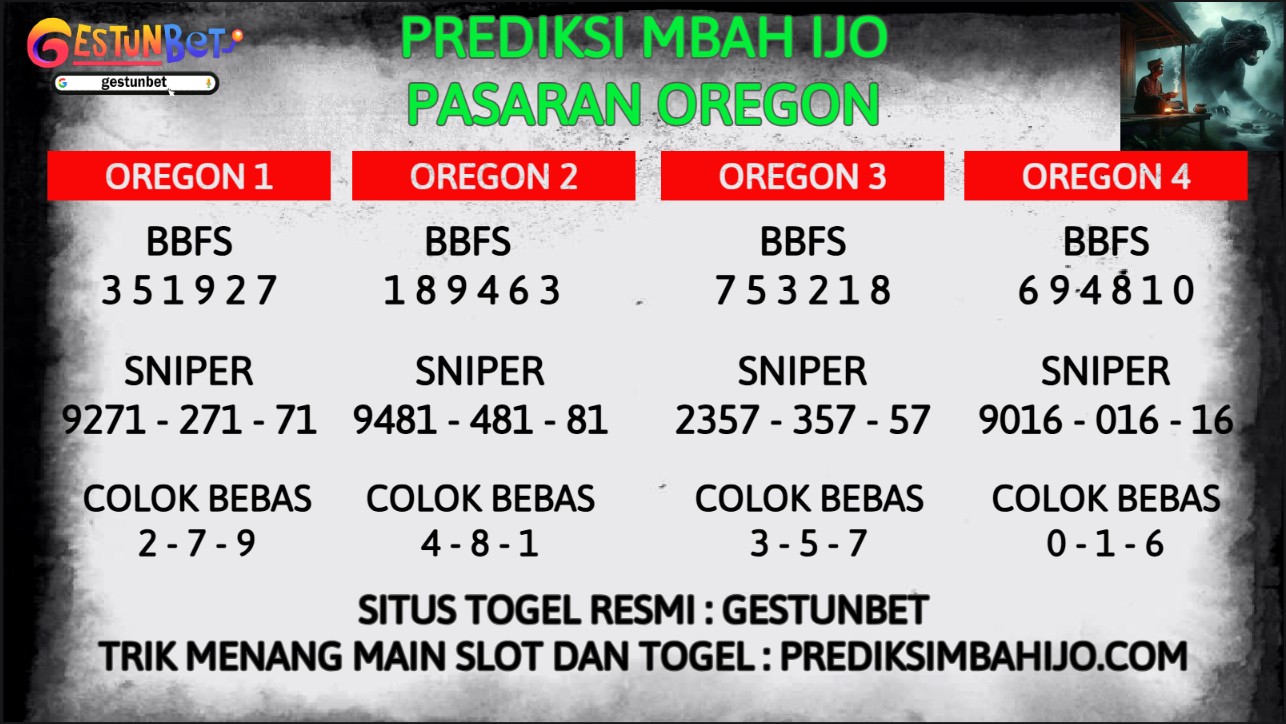 PREDIKSI TOGEL OREGON SELASA 2 DESEMBER 2025